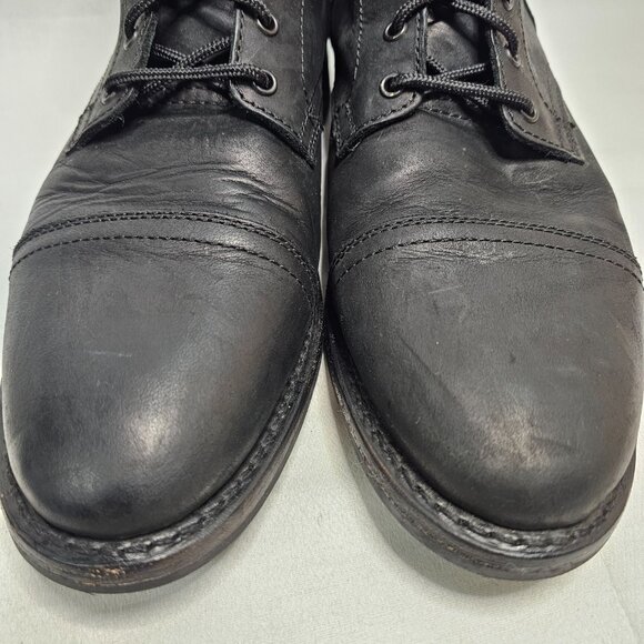 Thursday Boot Co. Captain Cap Toe Matte Black Leather Boots Men’s Size 11.5 - Picture 3 of 10
